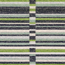 Load image into Gallery viewer, Schumacher Tierra Stripe Fabric 82011 / Green &amp; Blue