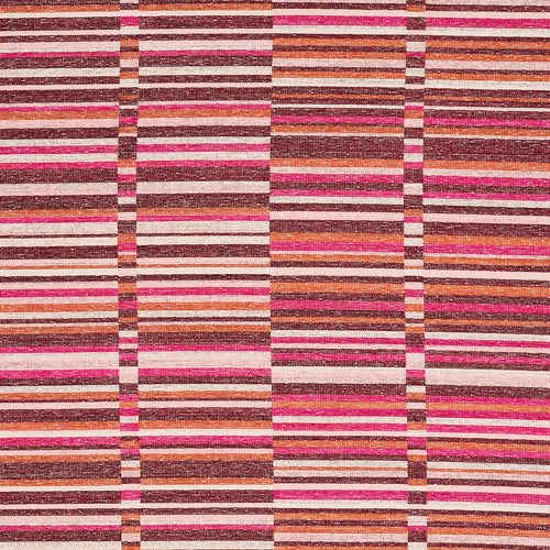 Schumacher Tierra Stripe Fabric 82012 / Berry