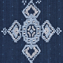 Load image into Gallery viewer, Schumacher Nadira Embroidery Fabric 82070 / Indigo