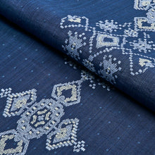 Load image into Gallery viewer, Schumacher Nadira Embroidery Fabric 82070 / Indigo