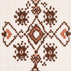 Cutting Fee for  Schumacher Nadira Embroidery Fabric 82071 / Cocoa