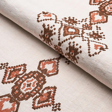 Load image into Gallery viewer, Cutting Fee for  Schumacher Nadira Embroidery Fabric 82071 / Cocoa