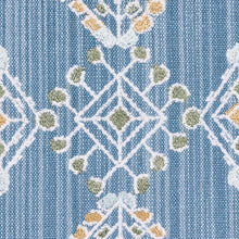Load image into Gallery viewer, Schumacher Kalindi Embroidery Fabric 82080 / Denim