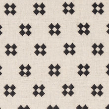 Load image into Gallery viewer, Schumacher Thandie Embroidery Fabric 82120 / Carbon On Natural