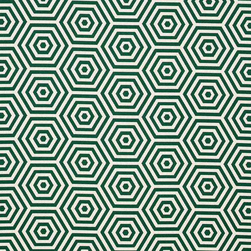 Schumacher Bees Knees Indoor/Outdoor Fabric 82311 / Emerald