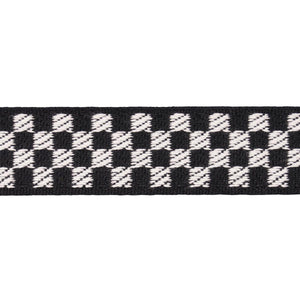 Schumacher Zee Tape Narrow Trim 82490 / Black & Ivory