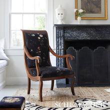 Load image into Gallery viewer, Schumacher Primavera Velvet Fabric 82540 / Black