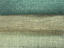 Load image into Gallery viewer, Faux Linen Teal Sage Teal Antique Aqua Upholstery Drapery Fabric