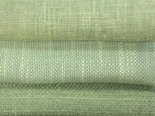 Load image into Gallery viewer, Faux Linen Aqua Mist Aqua Texture Soft Aqua Upholstery Drapery Fabric