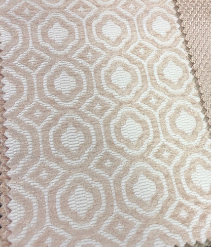 5 Colorways Geometric Chenille Upholstery Fabric Blush Green Beige Brown