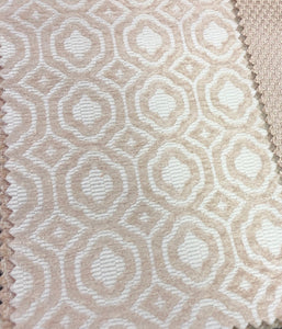 5 Colorways Geometric Chenille Upholstery Fabric Blush Green Beige Brown