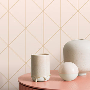 Schumacher Diamonds Wallpaper 8805 / Petal And Gold