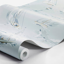 Load image into Gallery viewer, Schumacher Sailboats Wallpaper 8854 / Sky