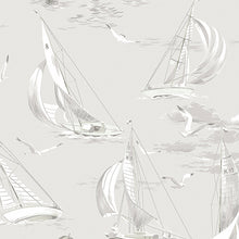 Load image into Gallery viewer, Schumacher Sailboats Wallpaper 8855 / Grey