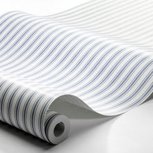 Load image into Gallery viewer, Schumacher Aspö Stripe Wallpaper 8870 / Blue