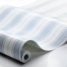 Load image into Gallery viewer, Schumacher Hamnskär Stripe Wallpaper 8875 / Blues