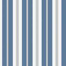 Load image into Gallery viewer, Schumacher Sandhamn Stripe Wallpaper 8885 / Blue