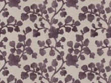 Load image into Gallery viewer, Teal Blue Beige Steel Blue Purple Floral Botanical Cut Velvet Upholstery Fabric