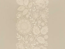 Load image into Gallery viewer, Iris Apfel Taupe Beige Embroidered Floral Botanical Upholstery Drapery Fabric