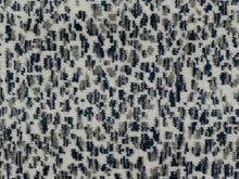 Load image into Gallery viewer, Kendall Wilkinson Soukii Navy Blue Grey Animal Pattern Velvet Upholstery Fabric