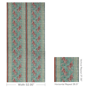 Lee Jofa Bongol Print Fabric / Aqua