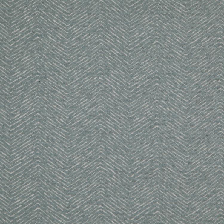 Strand Gray Blue Chevron Upholstery Fabric / Duck Egg