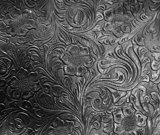 Tooled Faux Leather Western Embossed Vinyl - Fabric By The Yard