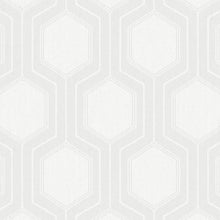 Load image into Gallery viewer, Schumacher Graphic Hexagon Wallpaper 9305 / Bone