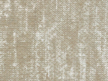 Load image into Gallery viewer, Cotton Poly Hand Printed Beige Grey Silver Metallic Textured Woven Drapery Fabric