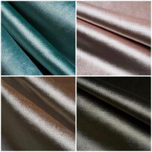 Load image into Gallery viewer, Teal Pink Mocha Brown Shimmery Velvet Upholstery Drapery Fabric