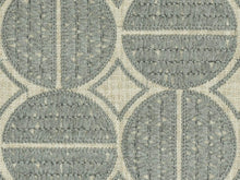 Load image into Gallery viewer, Grey Gray Ivory Tribal Geometric Abstract Embroidered Drapery Fabric