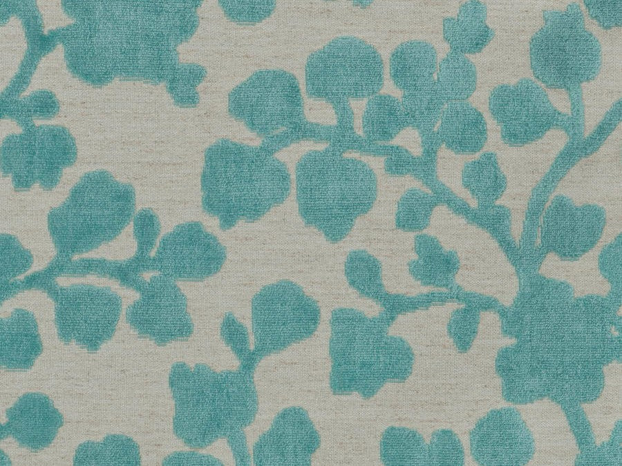 Teal Floral Alencon Lace Fabric, Fabric Bistro, Columbia