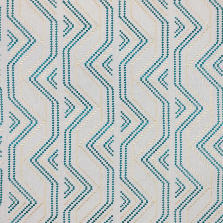 5 Colors Embroidered Drapery Fabric Ivory Blue Red Beige Black Green / RMIL13
