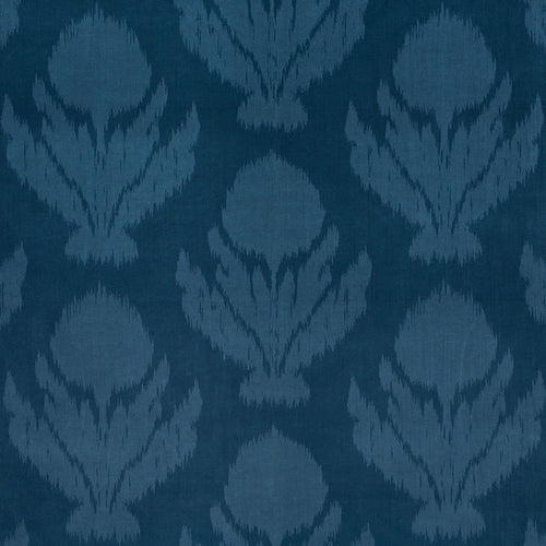 SCHUMACHER AGRA VELVET FABRIC / PEACOCK