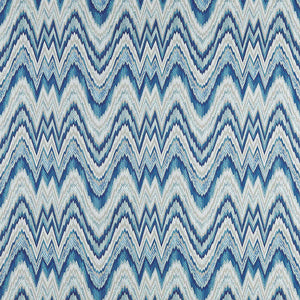 SCHUMACHER VALKYRIE FLAME STITCH FABRIC / DELFT