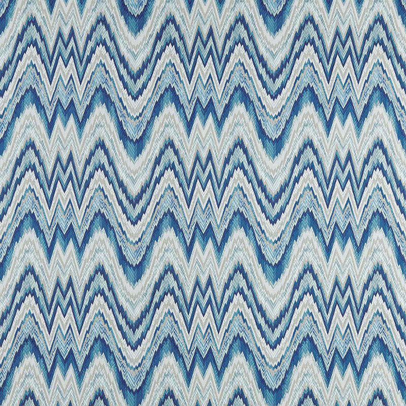SCHUMACHER VALKYRIE FLAME STITCH FABRIC / DELFT