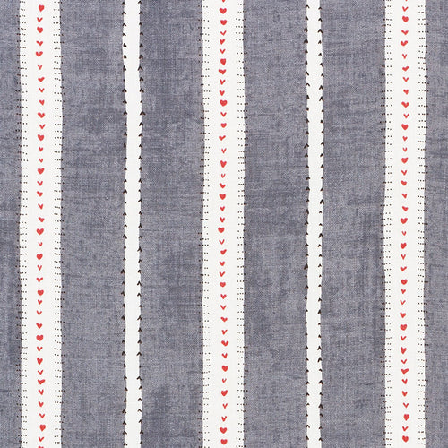 SCHUMACHER AMOUR FABRIC / CHARCOAL