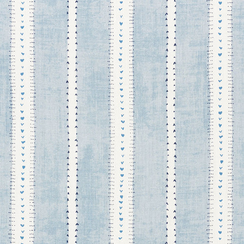 SCHUMACHER AMOUR FABRIC / BLUE