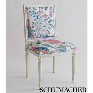 SCHUMACHER ARBORVITAE FABRIC / PINK & LEAF