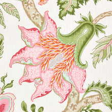 Load image into Gallery viewer, SCHUMACHER ARBORVITAE FABRIC / PINK &amp; LEAF