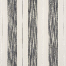 Load image into Gallery viewer, SCHUMACHER ARROYO STRIPE FABRIC / CHARCOAL