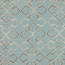 Load image into Gallery viewer, 3 Colors Geometric Embroidered Drapery Fabric Beige Gray Blue Green / RMIL13