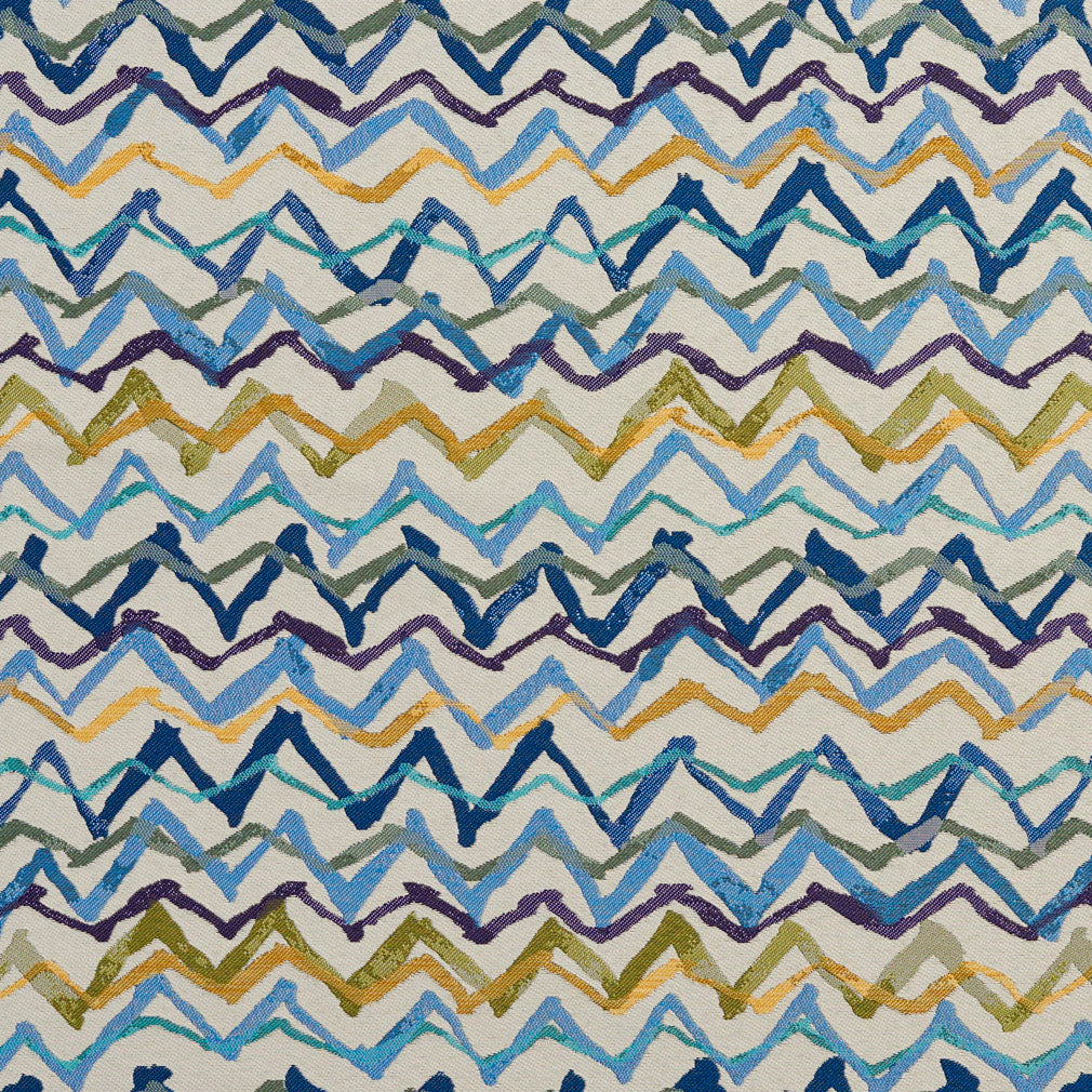 Blue and shop yellow drapery fabric