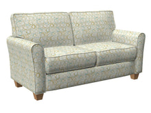 Load image into Gallery viewer, Essentials Upholstery Drapery Abstract Fabric / Aqua Gold