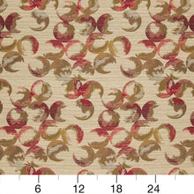 Load image into Gallery viewer, Essentials Heavy Duty Abstract Upholstery Drapery Fabric / Beige Burgundy Green