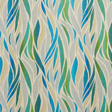 Load image into Gallery viewer, Essentials Outdoor Upholstery Drapery Abstract Fabric / Blue Lime Beige
