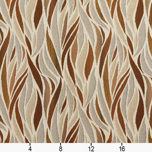 Essentials Outdoor Upholstery Drapery Abstract Fabric / Brown Gray Tan