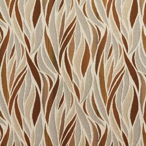 Essentials Outdoor Upholstery Drapery Abstract Fabric / Brown Gray Tan