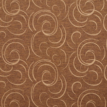 Load image into Gallery viewer, Essentials Heavy Duty Upholstery Drapery Abstract Fabric Brown / Harvest Swirl