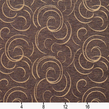 Load image into Gallery viewer, Essentials Heavy Duty Upholstery Drapery Abstract Fabric Brown / Java Swirl